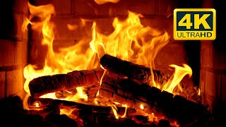 FIREPLACE 4K 🔥 Cozy Fire Background 12 HOURS Fireplace video with Burning Logs amp Fire Sounds [upl. by Borchert366]