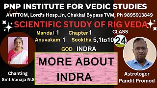 SCIENTIFIC STUDY OF RIGVEDAClass 24Mandal1Sooktha 51 to10 INDRA  more about INDRA [upl. by Paxon]