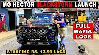 2024 MG Hector Blackstorm Launch  Full Mafia Look  mghectorblackstorm mghectorblackstormedition [upl. by Tnecniv]