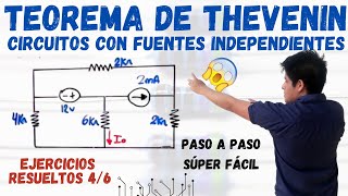 EQUIVALENTE de THEVENIN con 2 FUENTES INDEPENDIENTES💥 1 EJERCICIO RESUELTO Esto NO LO SABIAS 😱 [upl. by Zuliram229]