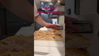 Focaccia 80 hydration with pizza dough cheftiagopelomundo pizza food pizzaiolo pizzalover [upl. by Einomrah392]