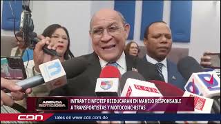 Intrant e Infotep reeducarán en manejo responsable a transportistas y motoconchistas [upl. by Naesed]