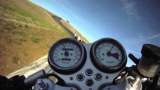 Triumph Thruxton Cafe Racer GoPro [upl. by Salene]