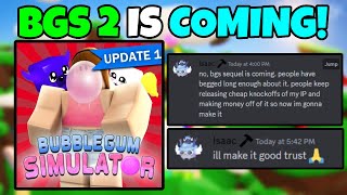 BUBBLE GUM SIMULATOR 2 is FINALLY RELEASING [upl. by Joacima]