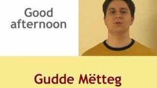 Greetings Luxembourgish Lesson [upl. by Akram]