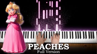 Peaches  The Super Mario Bros Movie FULL Piano Cover [upl. by Sida]