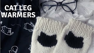 How to Knit Cat Leg WarmersBoot Cuffs [upl. by Frederic]