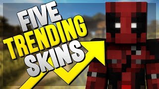 5 TRENDING MINECRAFT SKINS Top Minecraft Skins [upl. by Thomey]