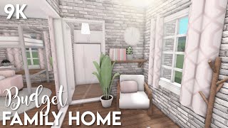 9k NoGamepass Budget Family Home  Bloxburg ROBLOX speedbuild [upl. by Julissa528]