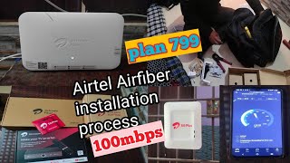 Airtel Airfiber installation 5G plus step by step how to installation Airtel Airfiber [upl. by Niehaus]