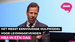 Ben Tiggelaar Leidinggeven kun je leren  MBA in één dag [upl. by Ahsikel277]