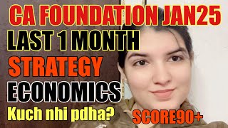 How to score 90 in economics in 1 month CA Foundation JAN25 [upl. by Conlan]