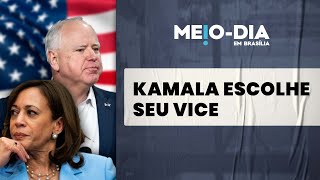 Kamala Harris escolhe Tim Walz como seu vice na disputa contra Donald Trump [upl. by Weisman]