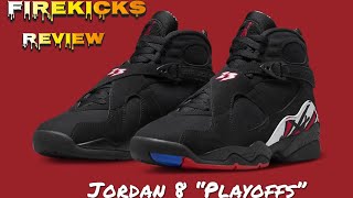 Jordan 8 quotPlayoffsquot  Firekicks Review [upl. by Massie191]