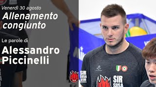 Allenamento congiunto  Le parole di Alessandro Piccinelli dopo il test con Cisterna [upl. by Aydne]