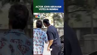 Actor John Abraham Casts His Vote In Mumbai  Maharashtra Elections  CNBC TV18 [upl. by Ariad]