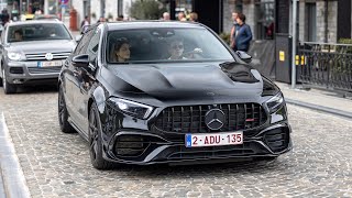 Mercedes A45 S AMG with Decat Milltek Exhaust  LOUD Acceleration Sounds [upl. by Sophronia]