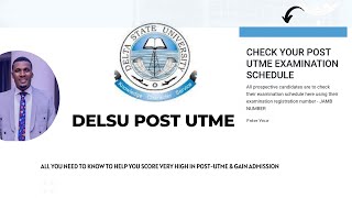 DELSU POST UTME 2024  Score High and Secure Admission with These Tips [upl. by Clint]