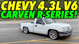 2006 Chevy Silverado 43L V6 w High Flow Cats amp Carven RSeries [upl. by Cott]