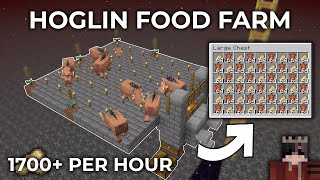 Minecraft 120 HoglinFood Farm Tutorial [upl. by Chevy]