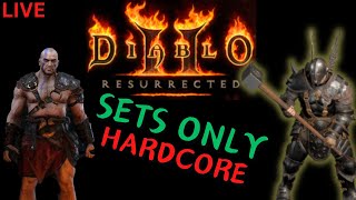 Diablo 2 Resurrected  Hardcore Set Items Only Challenge  First Item tonight [upl. by Gower]