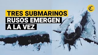 SUBMARINOS NUCLEARES RUSOS emergen en el Ártico por primera vez en la historia [upl. by Bernelle]