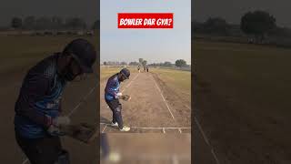 Bowler dar gya cricket cricketshorts shorts shortvideo batting indian gopro ipl sg [upl. by Llertak]