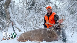 Stephen Schanzs 2021 Maine Buck Tracked Down on Snow  Big Woods Bucks [upl. by Anenahs108]