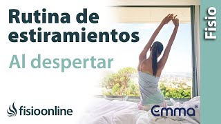 ESTIRAMIENTOS MATUTINOS nada más levantarse de la cama Empieza bien el día [upl. by Osana89]