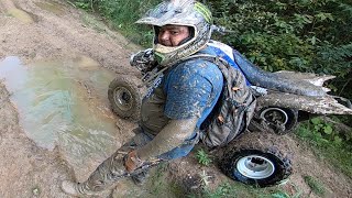 Лютая катка в лесу № 2 на квадриках  Yamaha Raptor 700 Grizzly [upl. by Notyard]