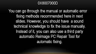 Fix Windows Update Error 0x8007000D [upl. by Goerke74]