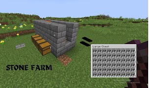 Easy Stone FarmGenerator in Minecraft  1201 [upl. by Soo]