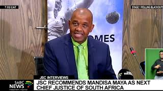 JSC recommends that President Ramaphosa appoint Mandisa Maya as SAs next chief justice [upl. by Ahsiemat]