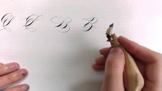 Variations of Pointed Pen Letter quotBquot [upl. by Sylram]