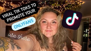 What To Post on TikTok When Promoting Your OnlyFans [upl. by Kado]