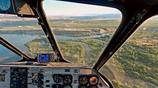 Sikorsky S58 Helicopter Training Flight [upl. by Ardnikal536]