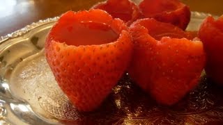 Strawberry Jello Shots Adult Dessert [upl. by Rosena269]