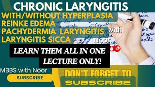 chronic laryngitis  Reinkes edema  pachydermia laryngitis  doctorsplaceacademy [upl. by Emmy]