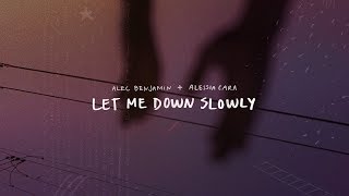 Alec Benjamin  Let Me Down Slowly feat Alessia CaraOfficial Lyric Video [upl. by Leval]