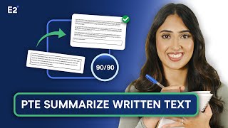 PTE Summarize Written Text 9090  PTE Writing Tips Tricks and Templates [upl. by Genaro]