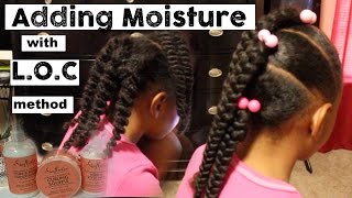 Adding Moisture to Old Hair  LOC Method ▸ Shea Moisture Coconut amp Hibiscus Line [upl. by Short]