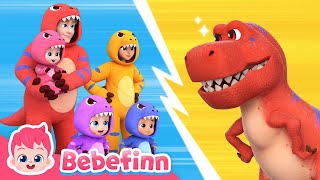 🦖↗️ Move Like the TRexㅣEP140ㅣSong for KidsㅣBebefinn Nursery Rhymes [upl. by Ymeraj22]