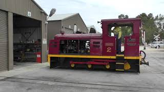 Bennett Brook Railway  ex Isis sugar mill Fowler Rosalie  retiring the 1954 GM diesel engine [upl. by Homans463]