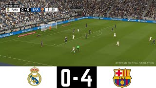 REAL MADRID VS BARCELONA 04  LALIGA 2024  SIMULACIÓN elclasico [upl. by Nej]