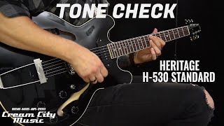 TONE CHECK Heritage Standard H530 Electric Guitar Demo  No Talking [upl. by Hizar]