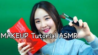 korean한국어asmr데일리 메이크업makeup tutorialwhisperingbinaural [upl. by Analat955]