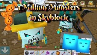 1 Million Monsters in Skyblock 👀😱😱 BlockmanGo  NEW UPDATE [upl. by Mchail]