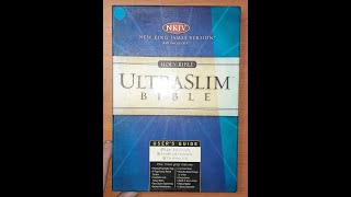 Holy Bible Ultraslim NKJV Nelson Unused in Box Black Bonded Leather Gold Edges [upl. by Anaitsirc598]