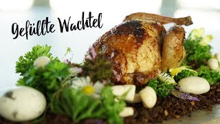 Gefüllte Wachtel selbst zubereiten Gourmondo Food Studio [upl. by Atram501]