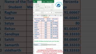 quotMaster ExcelStepbyStep VLOOKUP Formula Tutorial for BeginnersquotExcelTipsDataAnalysisexceltech [upl. by Vitia701]